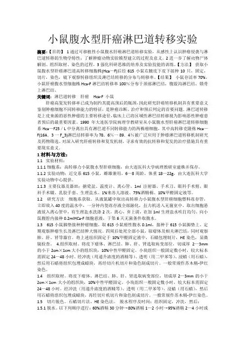 形态学实验报告