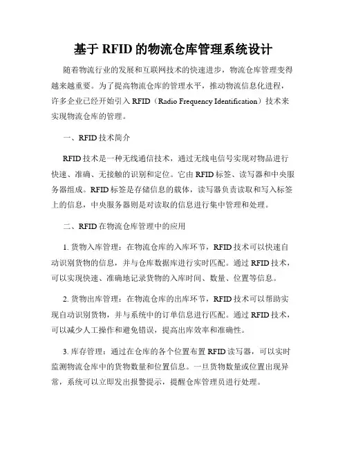 基于RFID的物流仓库管理系统设计