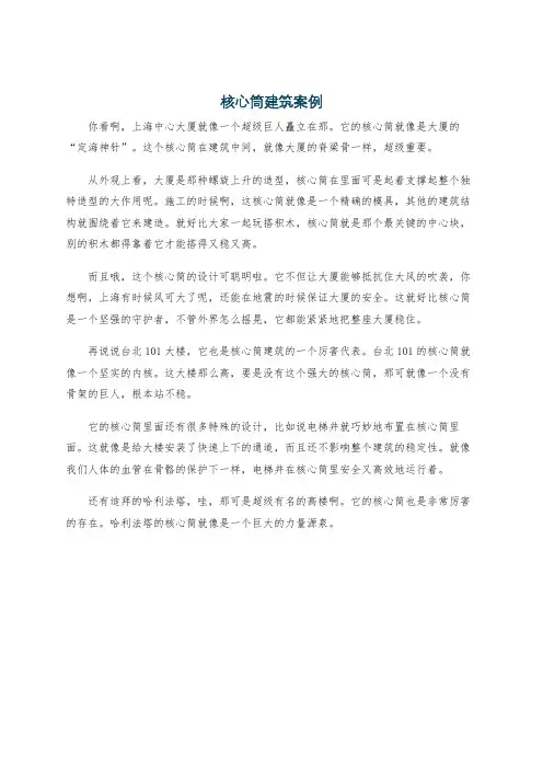 核心筒建筑案例