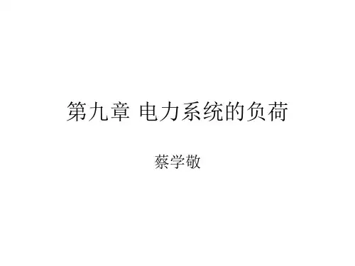 电力系统的负荷概述
