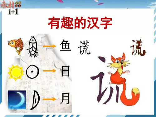 有趣的汉字(课堂PPT)