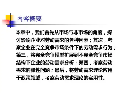 劳动需求分析