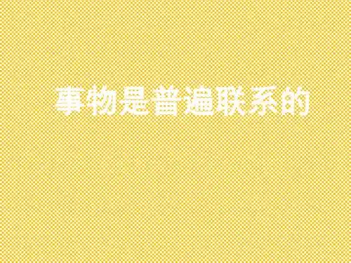 事物是普遍联系的.ppt