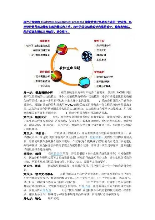 软件设计流程