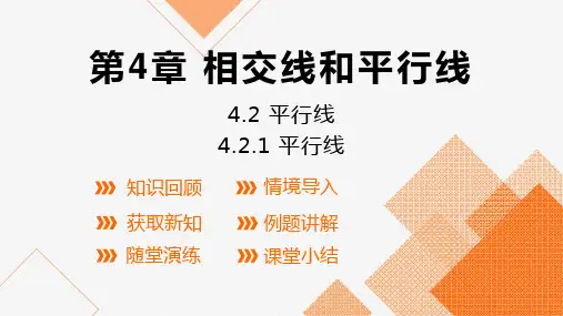 4.2.1平行线  课件(共17张PPT)