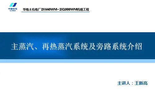 汽机主、再蒸汽系统及旁路系统