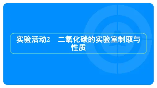 2023年人教版九年级上册化学第六单元碳和碳的氧化物实验活动2二氧化碳的实验室制取与性质