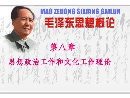 第八章思想政治和文化工作理论