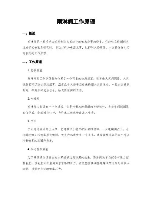 雨淋阀工作原理
