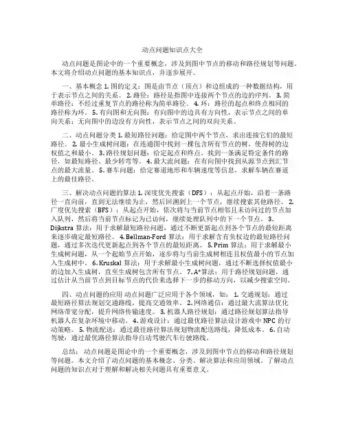 动点问题知识点大全