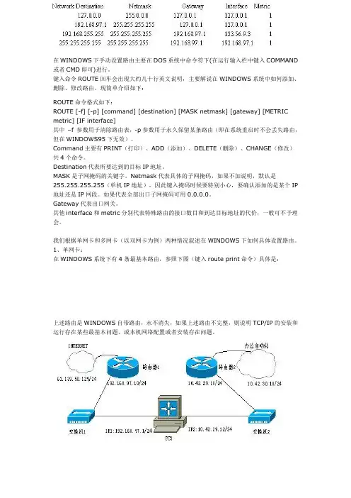 route命令详解