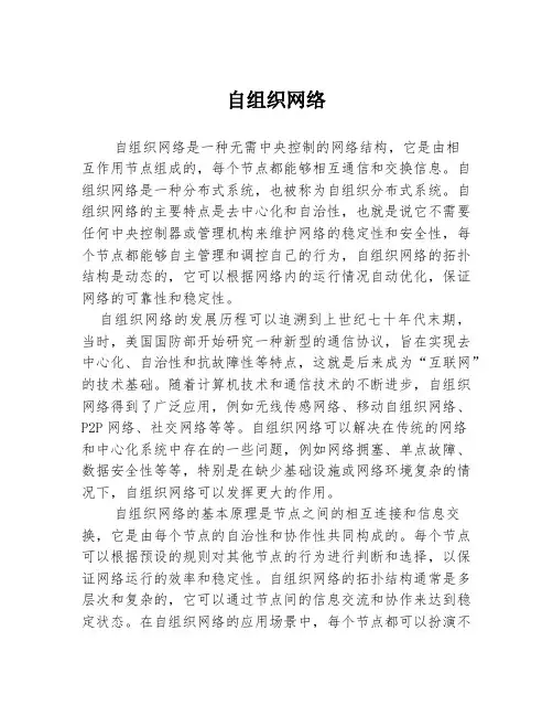 自组织网络