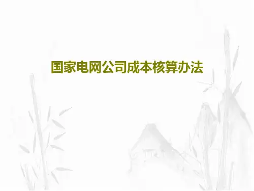 国家电网公司成本核算办法31页文档