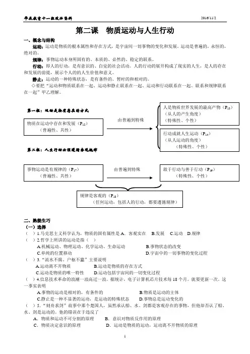 第二课  物质运动与人生行动