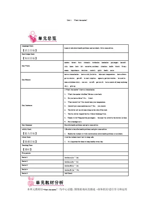 最新人教版英语八年级下册教案(全册)