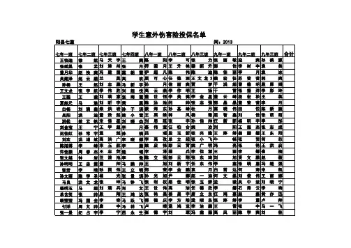 保险名单Excel 工作表 (3)