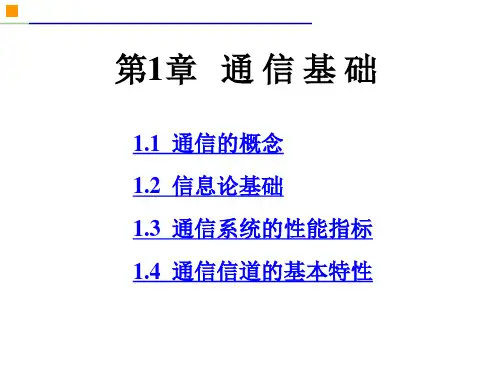 第1章  通信基础