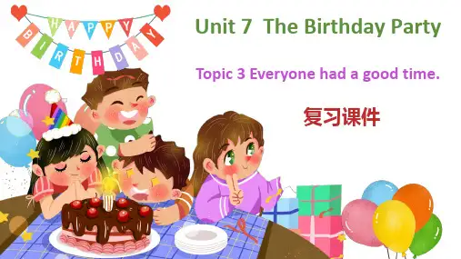 Unit7Topic3复习课件仁爱版七年级英语下册