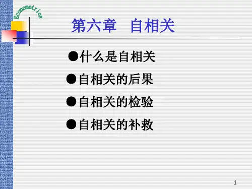 第六章 自相关