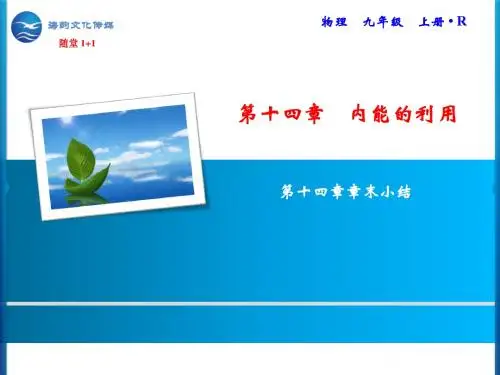 人教版九年级物理上册随堂练习 第14章 章末小结.ppt