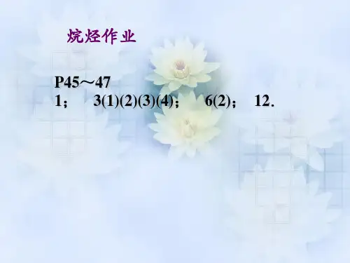 有机化学课件(李景宁主编)第2章_烷烃