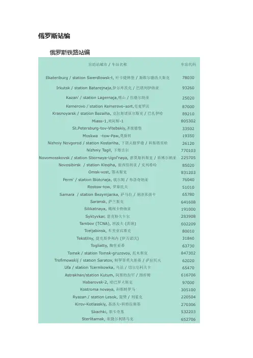 俄罗斯站编
