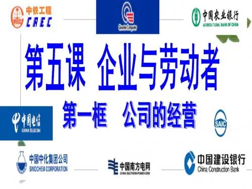 人教版高中政治必修一：5.1 企业的经营 (共16张PPT)