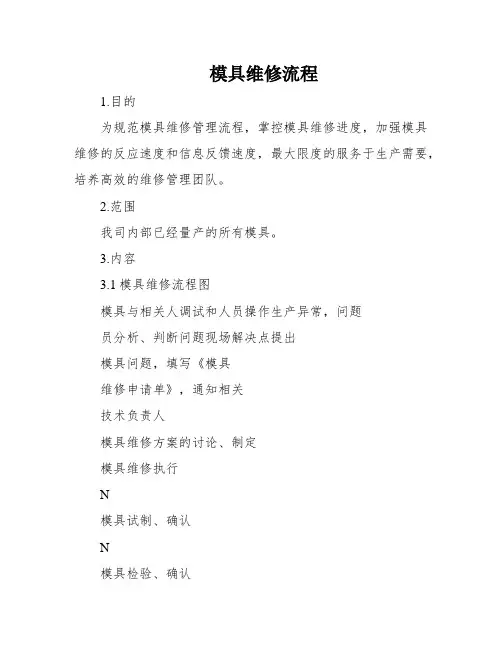 模具维修流程