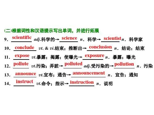 高中英语必修5第一到三单元重要词组