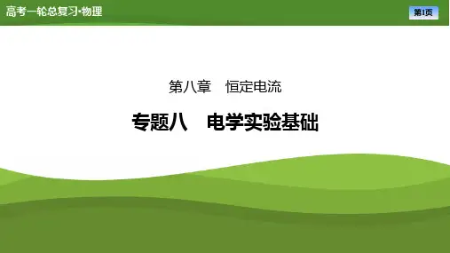 第八章专题八电学实验基础-2025年高考物理一轮复习PPT课件