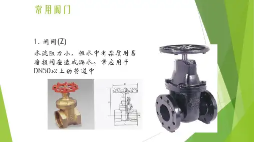 子任务2给水系统常见的阀门仪表课件