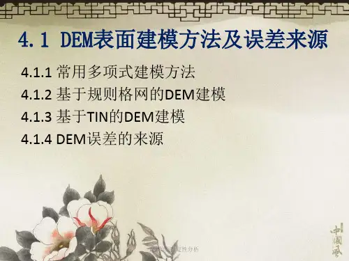 DEM的不确定性分析课件