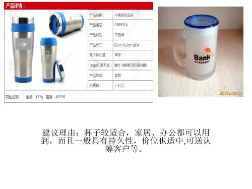 售楼部礼品方案 ppt课件