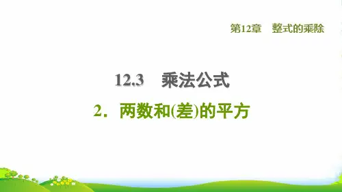 2022秋八年级数学上册第12章整式的乘除12.3乘法公式2两数和(差)的平方课件新版华东师大版