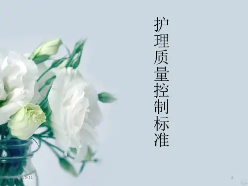 护理质量控制标准PPT课件