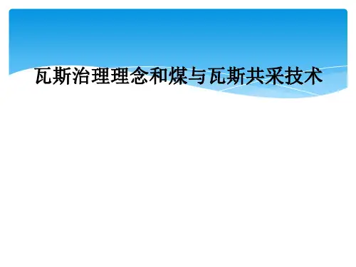 瓦斯治理理念和煤与瓦斯共采技术