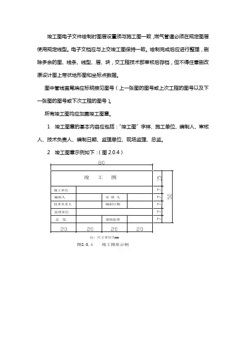 燃气管道制图要求