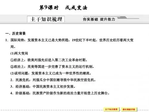 高考戊戌变法必背
