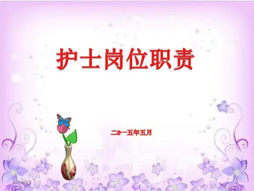 《护士岗位职责》ppt课件