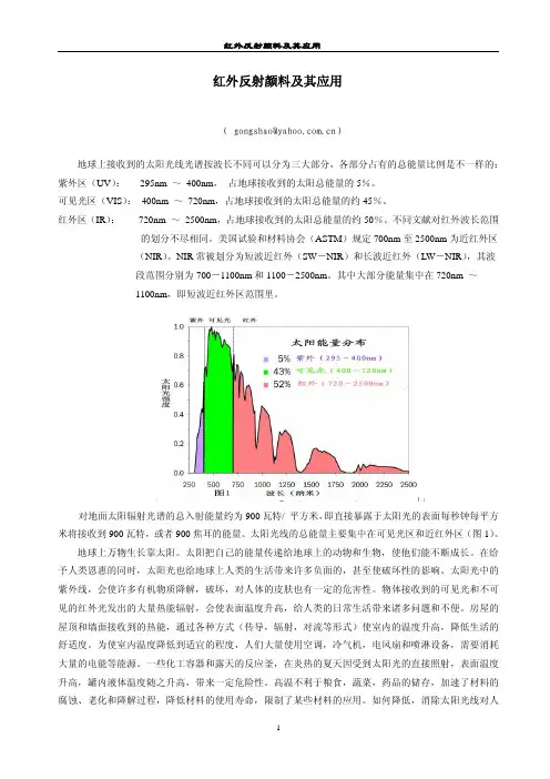 红外反射颜料及其应用