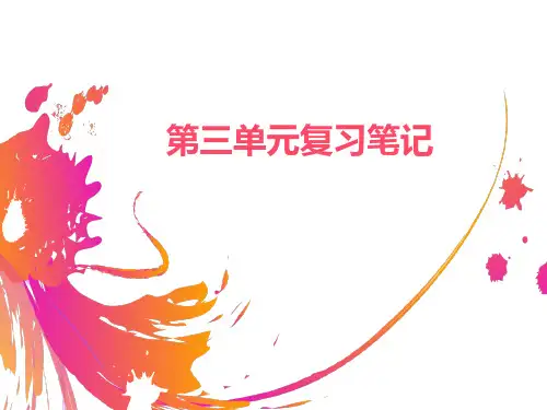 岳麓版历史必修一第三单元近代西方资本主义政体的建立总结笔记