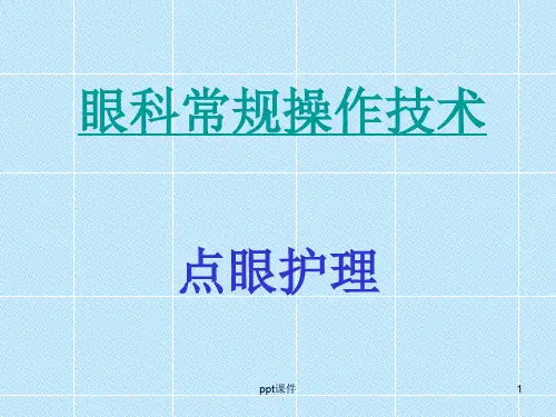 点眼药水法  ppt课件