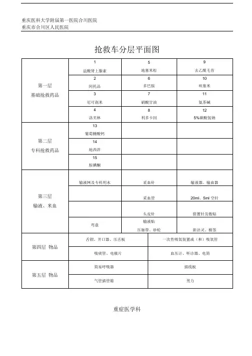 抢救车分层平面图8.21