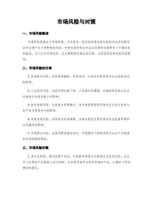 市场风险与对策
