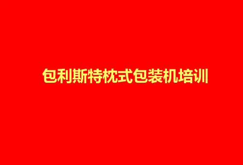 包利斯特枕式包装机培训