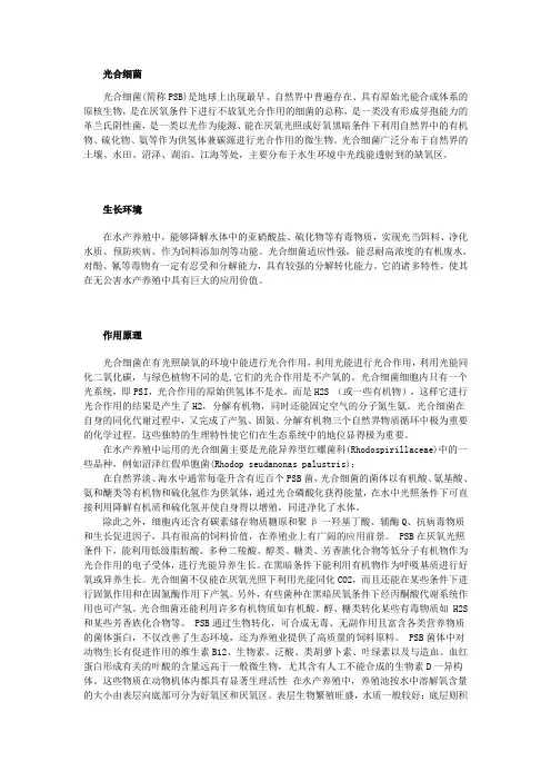 光合细菌介绍