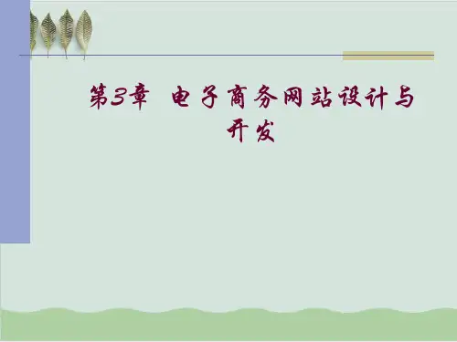 电子商务网站设计及其开发PPT课件(41页)
