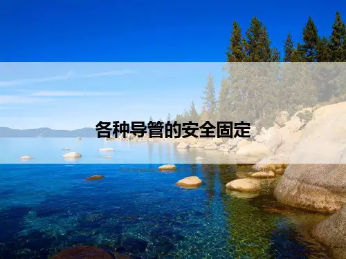 各种导管的安全固定