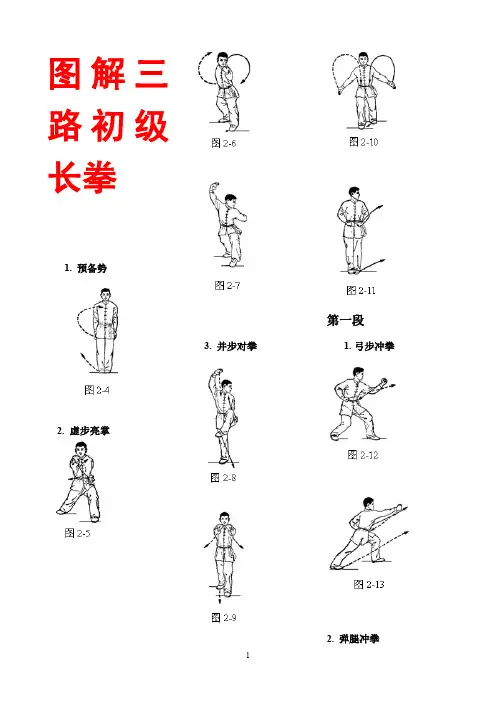 图解三路初级拳(太好用了)