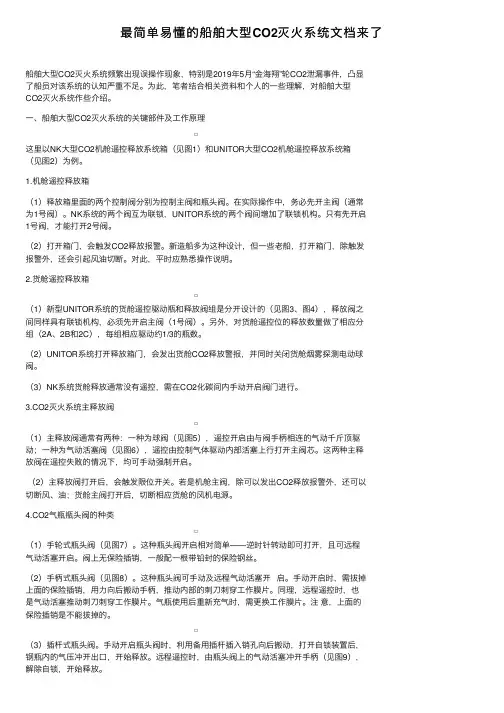 最简单易懂的船舶大型CO2灭火系统文档来了